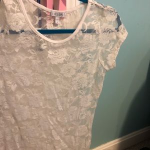 Short sleeve lace shirt from Delia’s